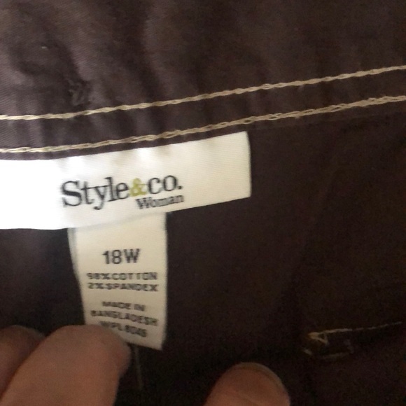 Style&Co plus Size Capri Pants 18W - Picture 3 of 10